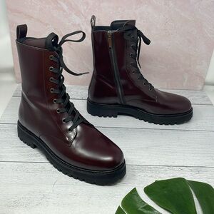 Thursday Boot Company Combat Boots in Burgundy 9.5 S32
